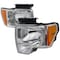 Spec-D Tuning 09-Up Ford F150 Euro Headlight Chrome Housing 2LH-F15009-RS - alternate 1
